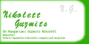 nikolett guzmits business card
